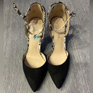 Marc Fisher Strappy Pointed Suede Pump